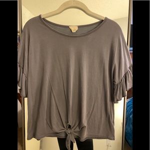 Caution to the Wind Blue/Grey Blouse in Small